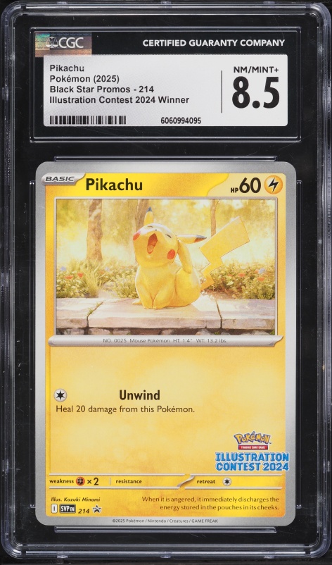 2025 Pokemon Japanese SV Promo Illustration Contest Winner Pikachu