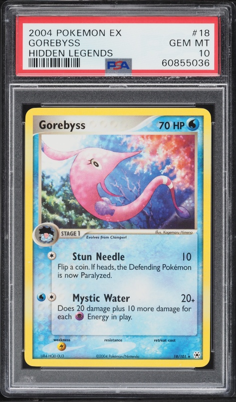 2004 Pokemon EX Hidden Legends Gorebyss #18 PSA 10 GEM MINT