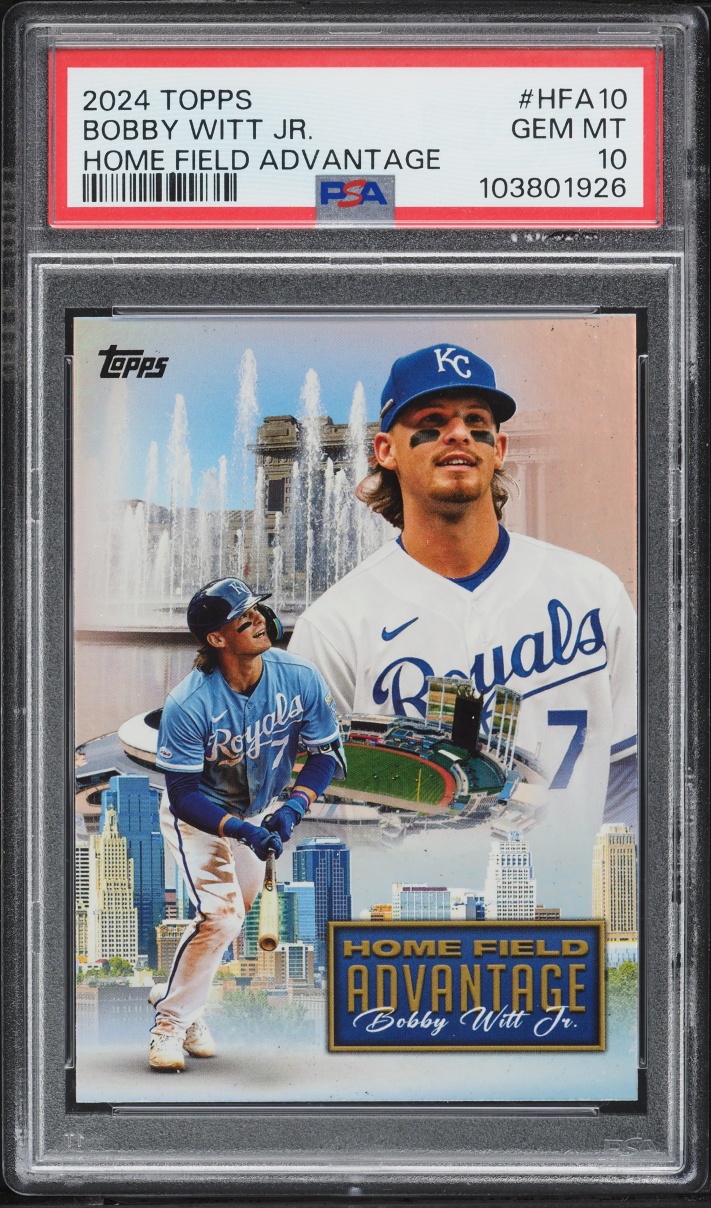 2024 Topps Home Field Advantage Bobby Witt Jr. #HFA-10 PSA 10 GEM MINT