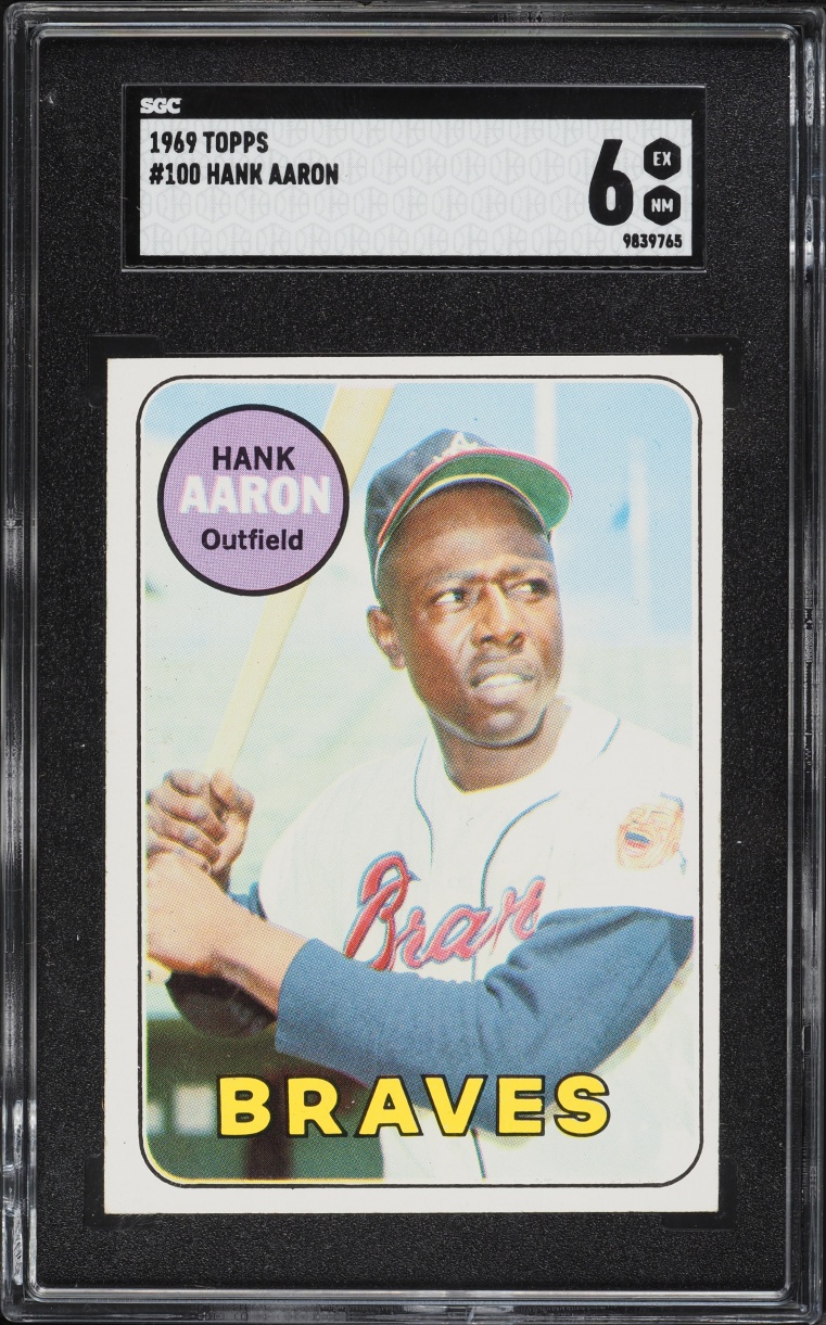 1969 Topps Hank Aaron #100 SGC 6 EXMT
