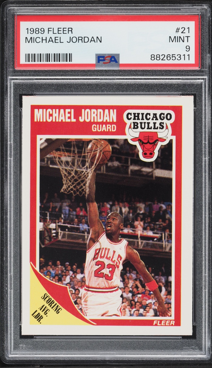 1989 Fleer Basketball Michael Jordan #21 PSA 9 MINT