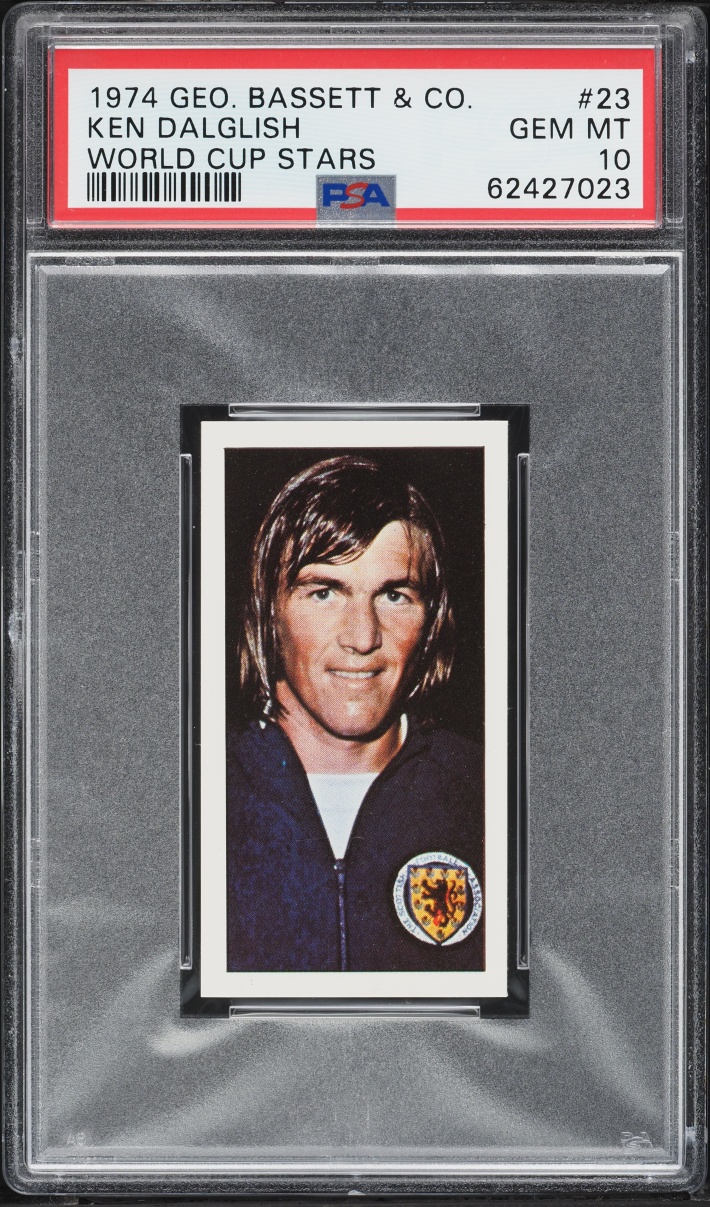 1974 Bassett World Cup Stars Ken Dalglish #23 PSA 10 GEM MINT