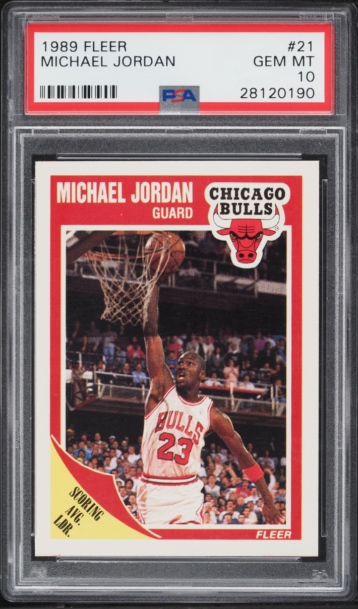 1989 Fleer Basketball Michael Jordan #21 PSA 10 GEM MINT