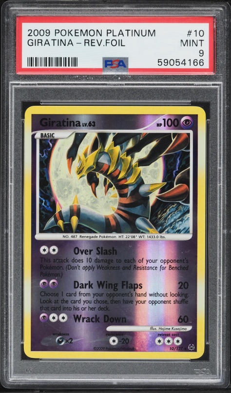 2009 Pokemon Platinum Reverse Holo Giratina #10 PSA 9 MINT