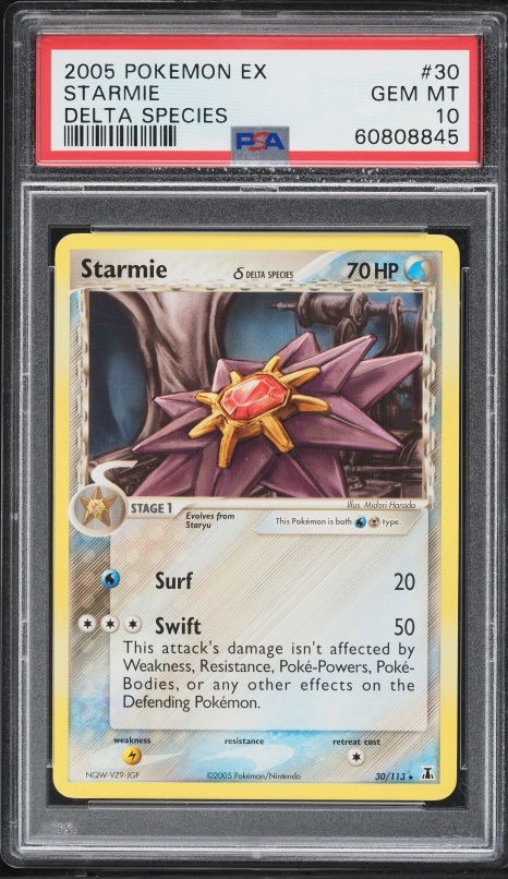 2005 Pokemon Ex Delta Species Starmie #30 PSA 10 GEM MINT