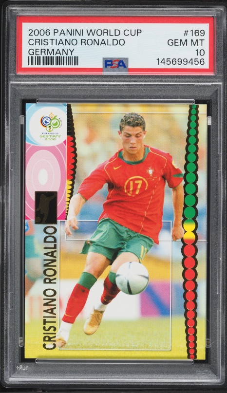 2006 Panini World Cup Germany Sticker Cristiano Ronaldo #298 PSA