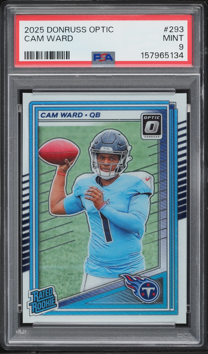 2025 Donruss Optic Cam Ward ROOKIE #293 PSA 9 MINT