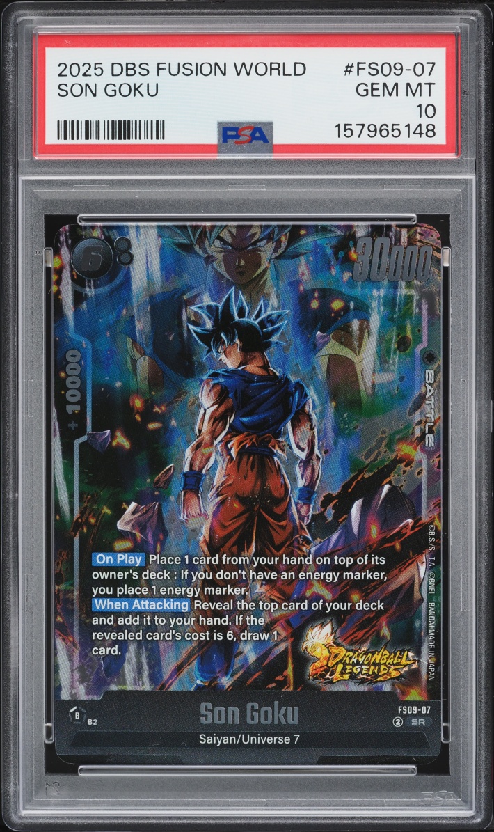 2025 Dragon Ball Super Fusion World Starter Deck EX Shallot Son Goku SR #FS09-07 PSA 10 GEM