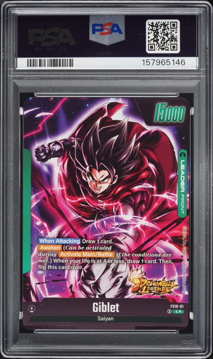 2025 Dragon Ball Super Fusion World Starter Deck EX Leader Alt Art Giblet #FS10-01 PSA 10 GEM