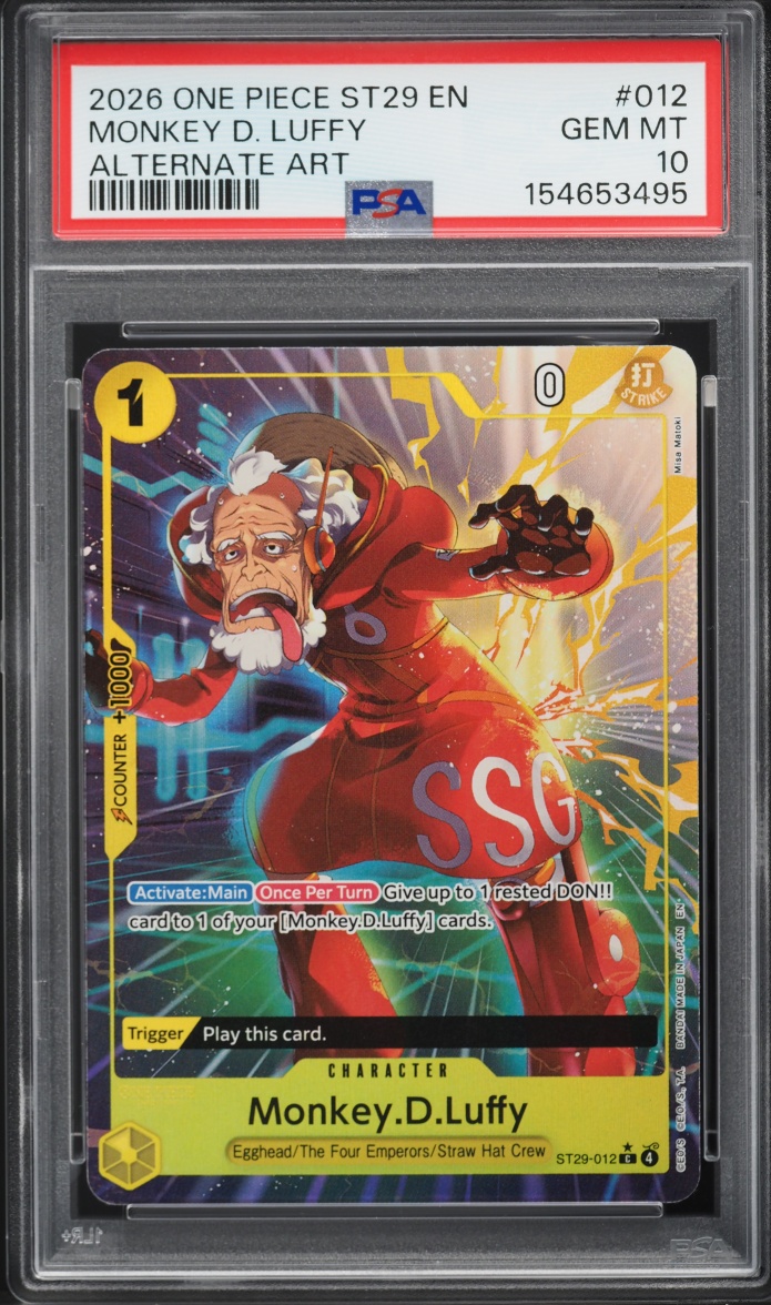 2026 One Piece Starter Deck Egghead Alt Art Monkey D. Luffy #ST29-012 PSA 10 GEM MINT