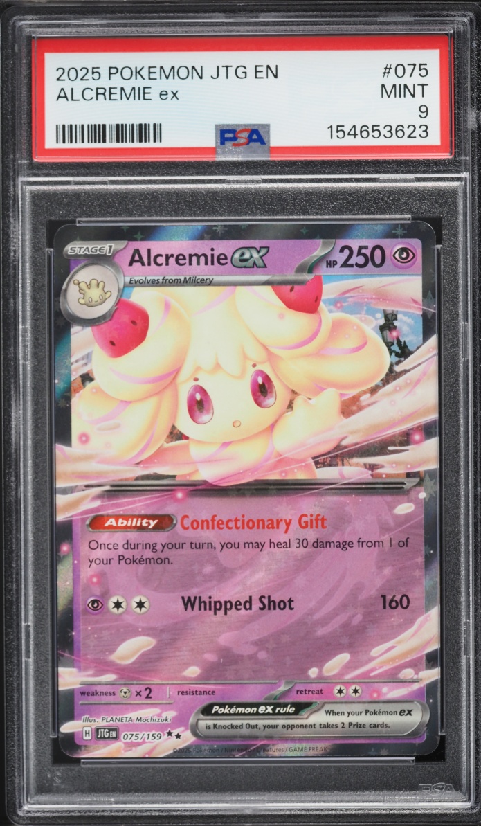 2025 Pokemon Scarlet & Violet Journey Together Alcremie EX #075 PSA 9 MINT