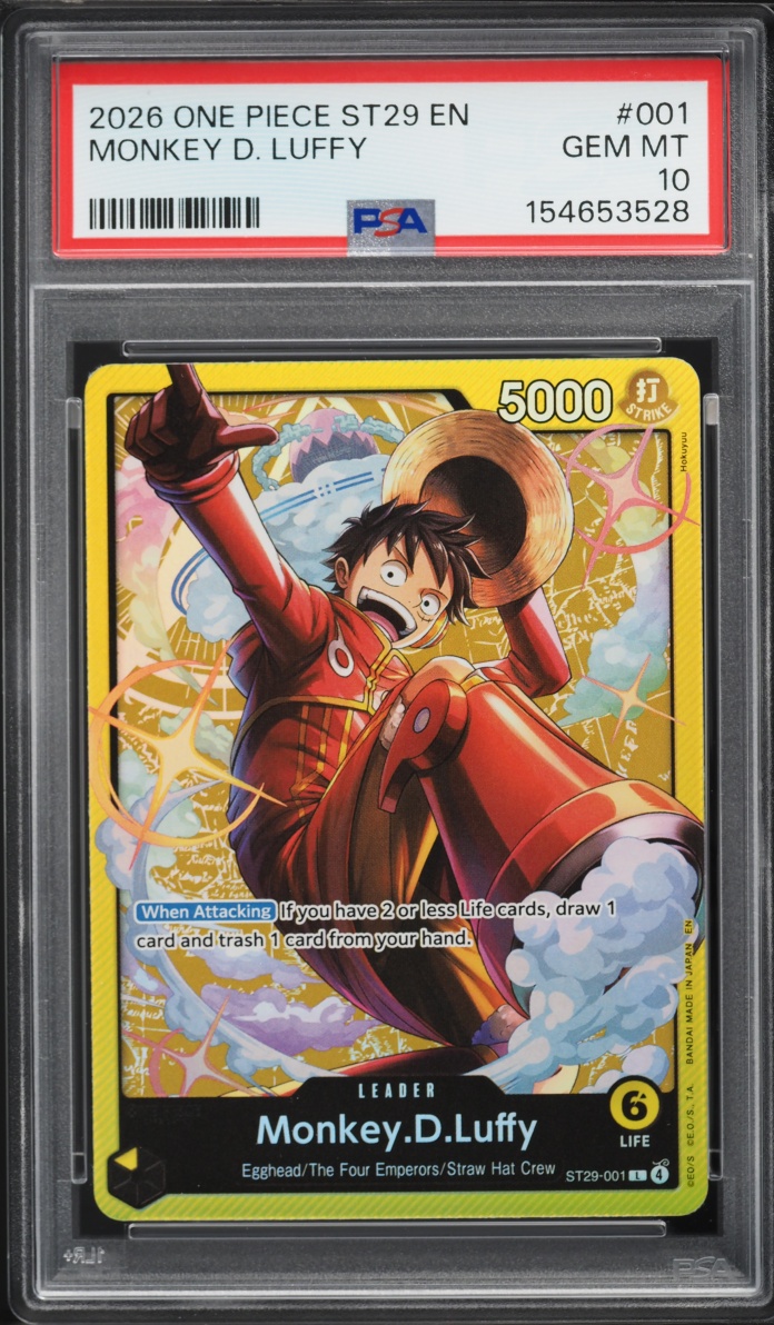 2026 One Piece Starter Deck Egghead Leader Monkey D. Luffy #ST29-001 PSA 10 GEM MINT