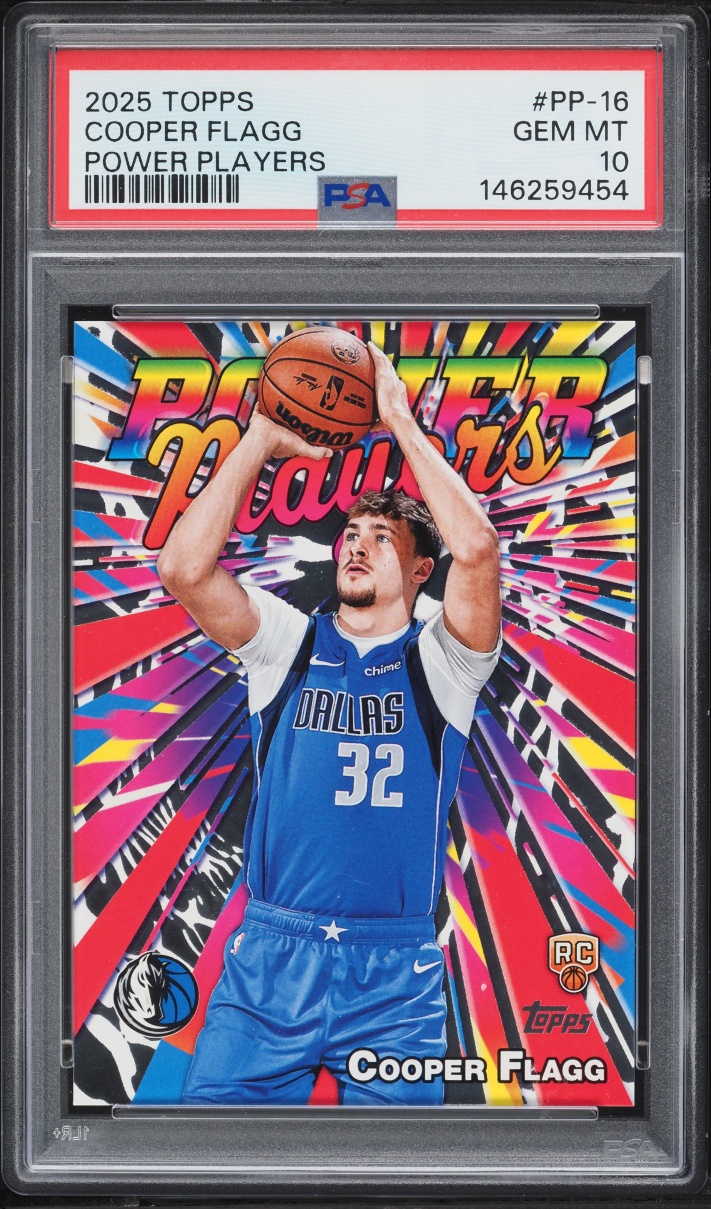 2025 Topps Power Players Cooper Flagg ROOKIE #PP-16 PSA 10 GEM MINT