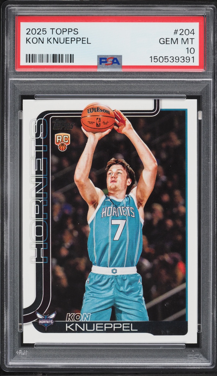 2025 Topps Basketball Kon Knueppel ROOKIE #204 PSA 10 GEM MINT