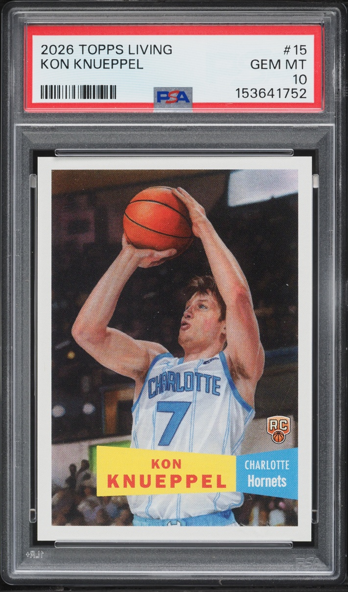 2026 Topps Living Kon Knueppel ROOKIE #15 PSA 10 GEM MINT