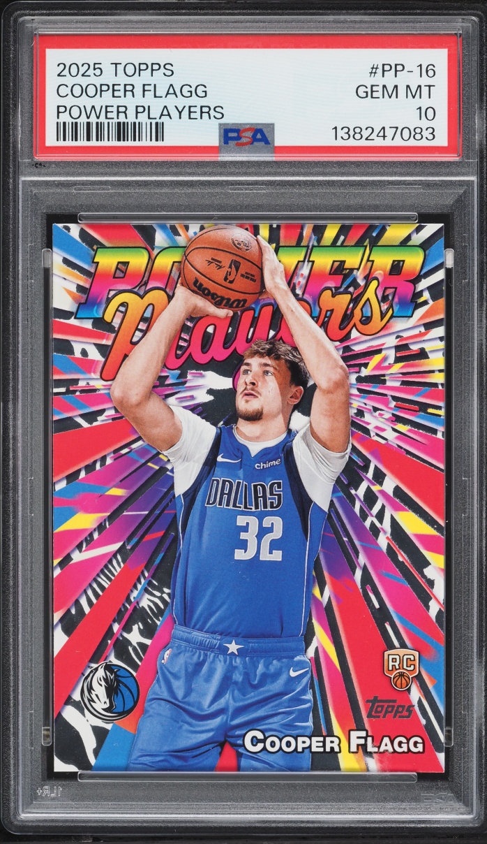 2025 Topps Power Players Cooper Flagg ROOKIE #PP-16 PSA 10 GEM MINT