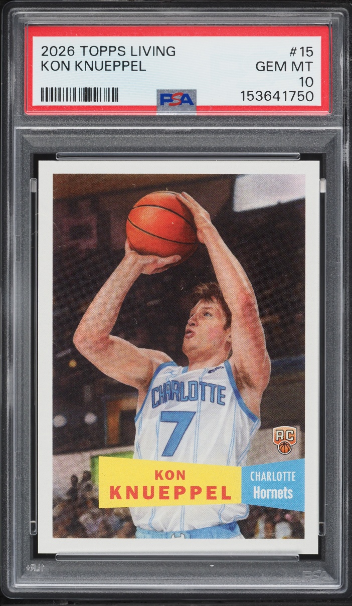 2026 Topps Living Kon Knueppel ROOKIE #15 PSA 10 GEM MINT