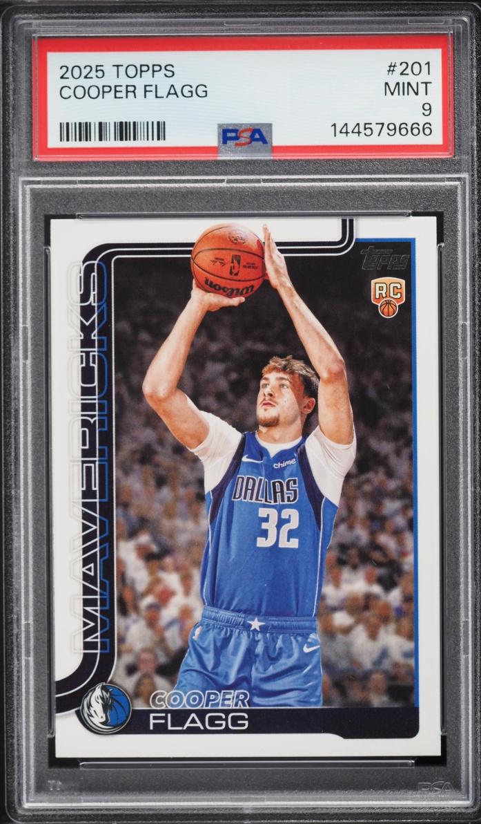 2025 Topps Basketball Cooper Flagg ROOKIE #201 PSA 9 MINT