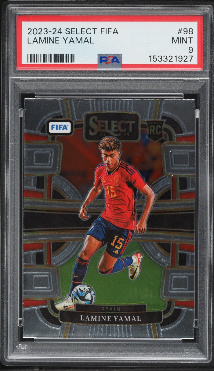 2023 Select FIFA Terrace Lamine Yamal ROOKIE #98 PSA 9 MINT