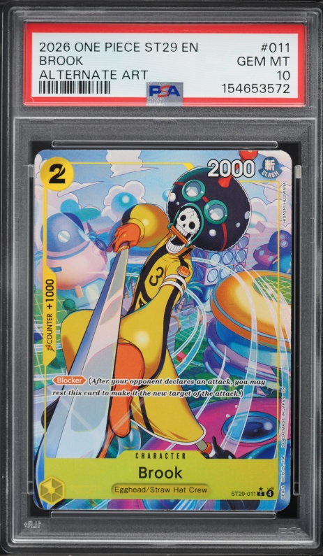2022 One Piece Japanese Premium 25th Anniversary Alt Art Brook CGC
