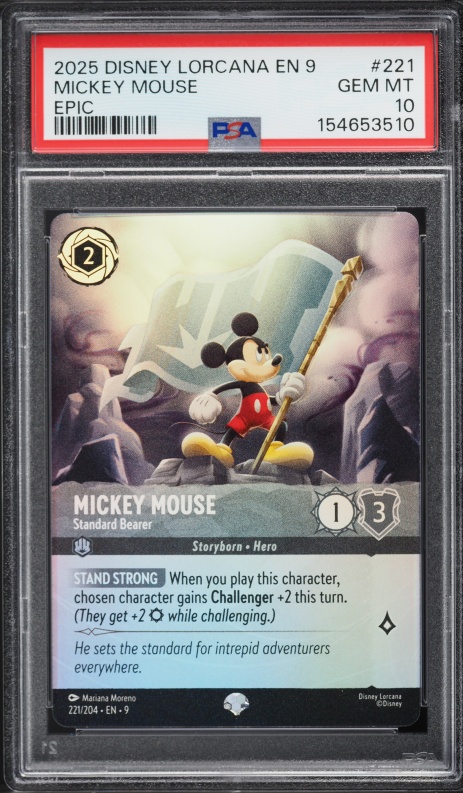 2022 Disney Lorcana Promo D23 Expo Mickey Mouse #1 PSA 10 GEM MINT