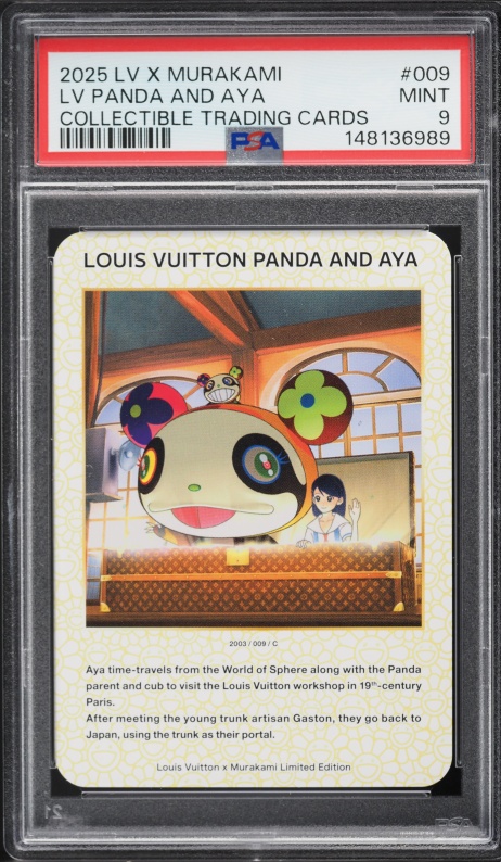 PSA9 Louis Vuitton x 村上隆 PANDA AND AYA 2025 Louis Vuitton X Murakami Collectible Panda And Aya #9 PSA 9