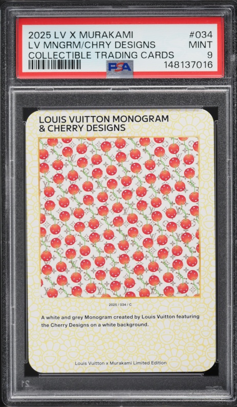 ルイヴィトン　村上隆　MONOGRAM&CHERRY DESIGNS psa10 2025 Louis Vuitton X Murakami Collectible Monogram & Cherry