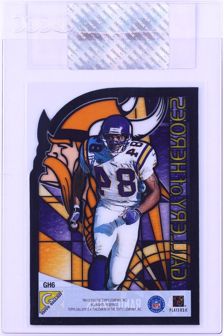2000 Topps Gallery Of Heroes Die-Cut Randy Moss #GH6 CGC AUTH