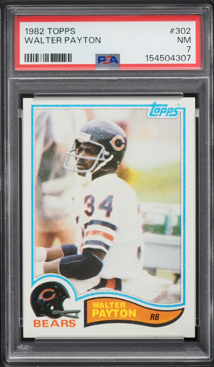 1982 Topps Football Walter Payton #302 PSA 7 NRMT