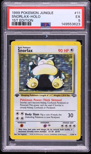 1996 Pokemon Japanese Jungle Holo Snorlax #143 PSA 9 MINT on