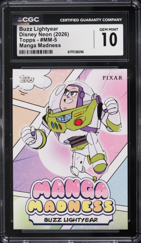 2023 Topps Chrome Disney 100 Refractor Buzz Lightyear #61 PSA 9