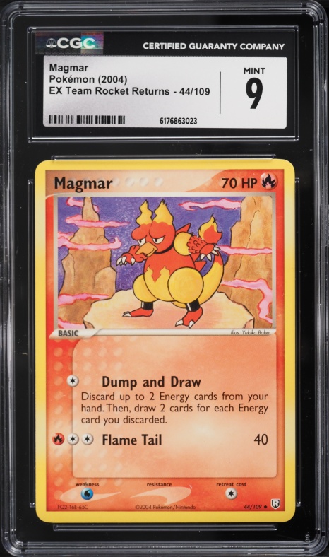magmar ex pokemon card RS 100 ex has been Knocked Out Magmar ex 100/109 Ruby and