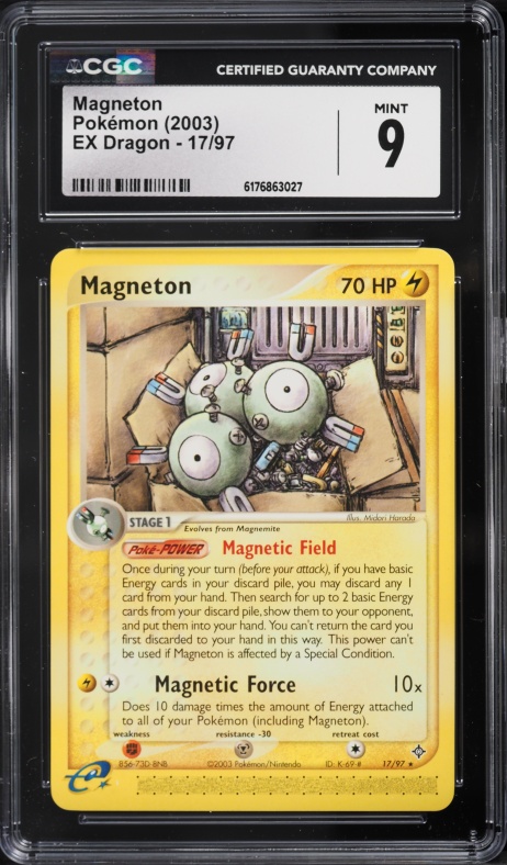 2003 Pokemon EX Dragon Magneton #17 CGC 9 MINT