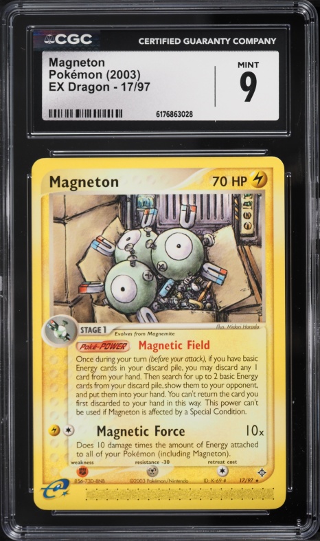 2003 Pokemon EX Dragon Magneton #17 CGC 9 MINT