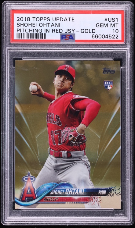2018 Topps Update Gold Shohei Ohtani ROOKIE /2018 #US1 PSA 10 GEM MINT