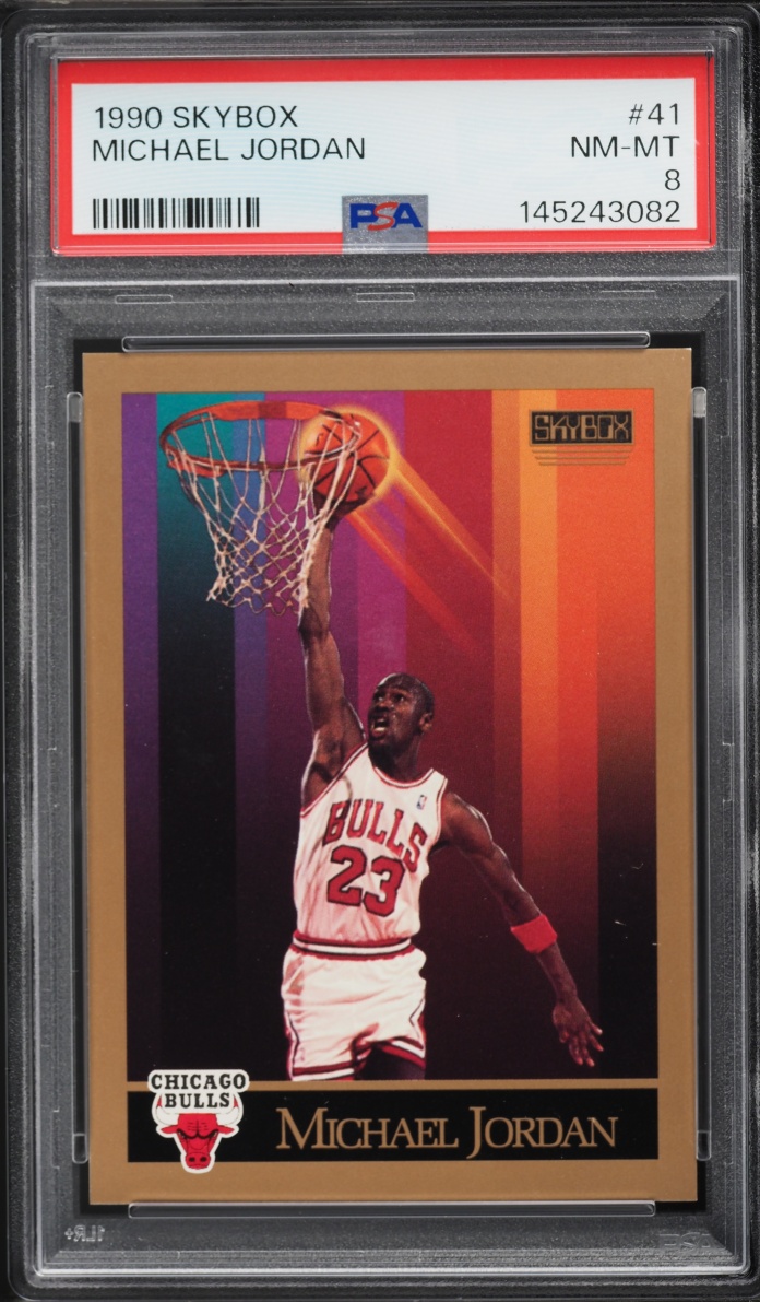 1990 Skybox Basketball Michael Jordan #41 PSA 8 NM-MT
