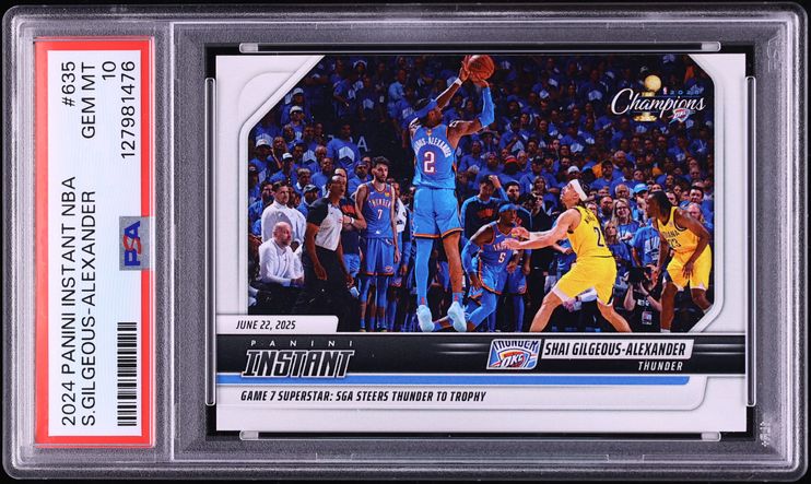 2024 Panini Instant NBA Shai Gilgeous-Alexander /401 #635 PSA 10 GEM MINT