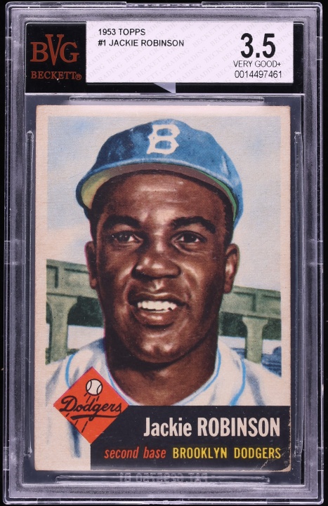 1953 Topps Jackie Robinson #1 BVG 3.5 VG+ (PWCC-A)