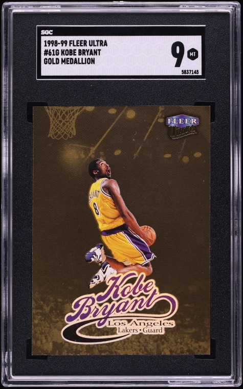 1998 Fleer Ultra Gold Medallion Kobe Bryant #61G SGC 9 MINT
