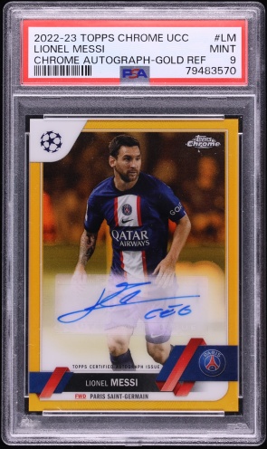 2025 Topps Total Football Eternal Gold Blue Lionel Messi /50 #EG14