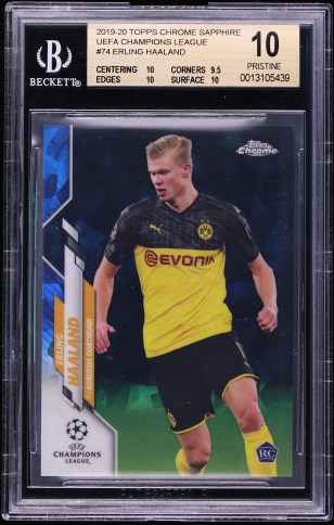 2024 Topps Chrome UEFA Club Competitions Soccer Brush Erling