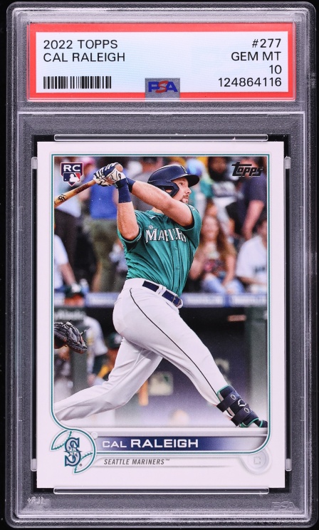 2022 Topps Cal Raleigh ROOKIE #277 PSA 10 GEM MINT