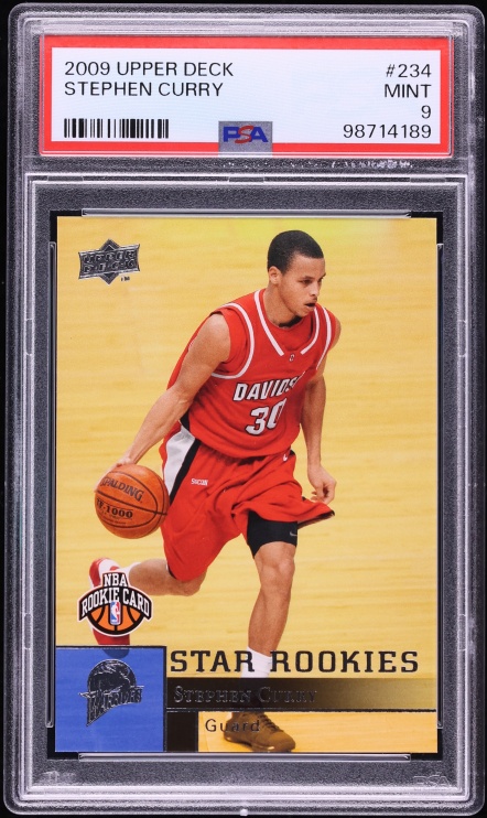 2009 Upper Deck Basketball Stephen Curry ROOKIE #234 PSA 9 MINT