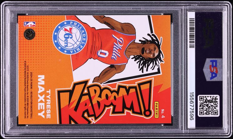2024 Panini Revolution Kaboom! Horizontal Tyrese Maxey #4 PSA 10 GEM MINT