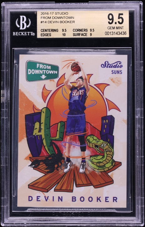 2016 Panini Studio From Downtown Devin Booker #FD14 BGS 9.5 GEM MINT