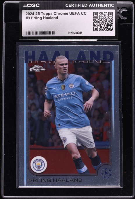 2024 Topps Chrome UEFA Club Competitions Soccer Brush Erling