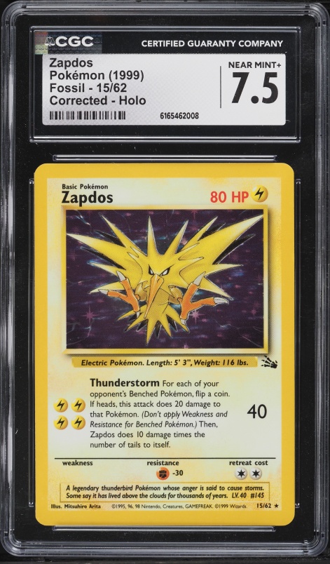 zapdos pokemon card first edition - Rocket's - 15/132 Zapdos does 30 damage to itself Pokemon first edition zapdos 16/102