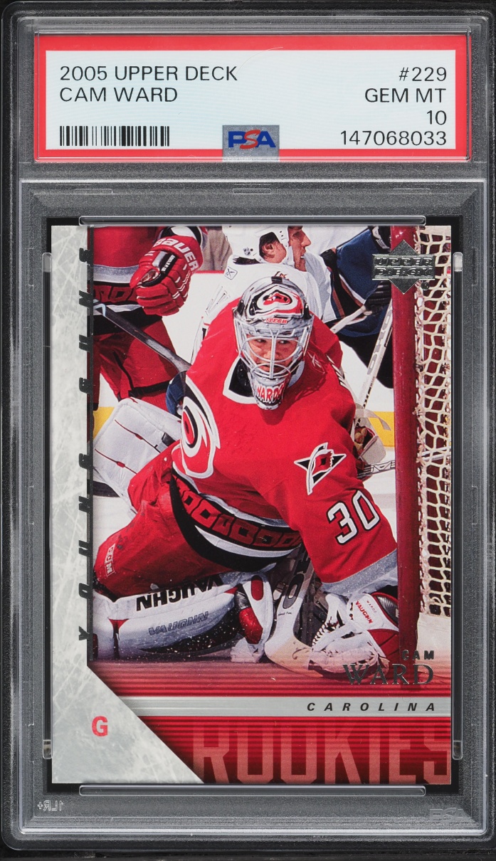 2005 Upper Deck Cam Ward ROOKIE #229 PSA 10 GEM MINT
