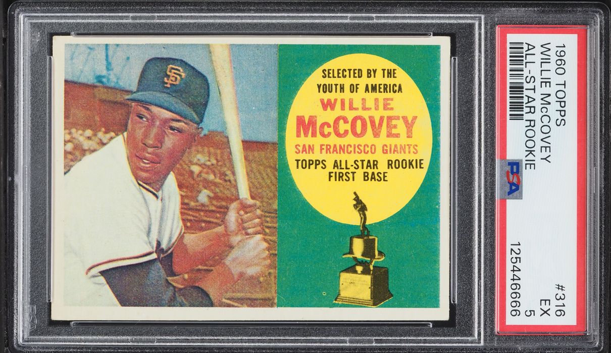 1960 Topps Willie McCovey ROOKIE #316 PSA 5 EX