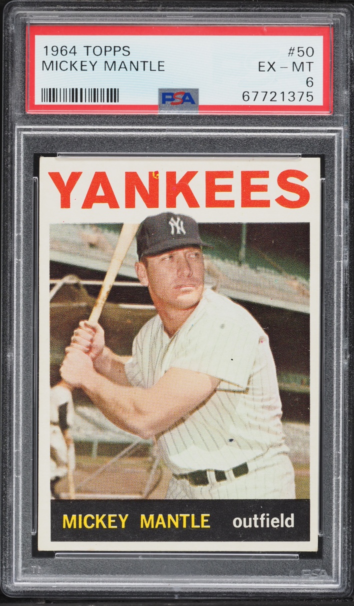 1964 Topps Mickey Mantle #50 PSA 6 EXMT